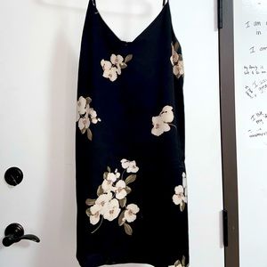 Satin Floral Dress